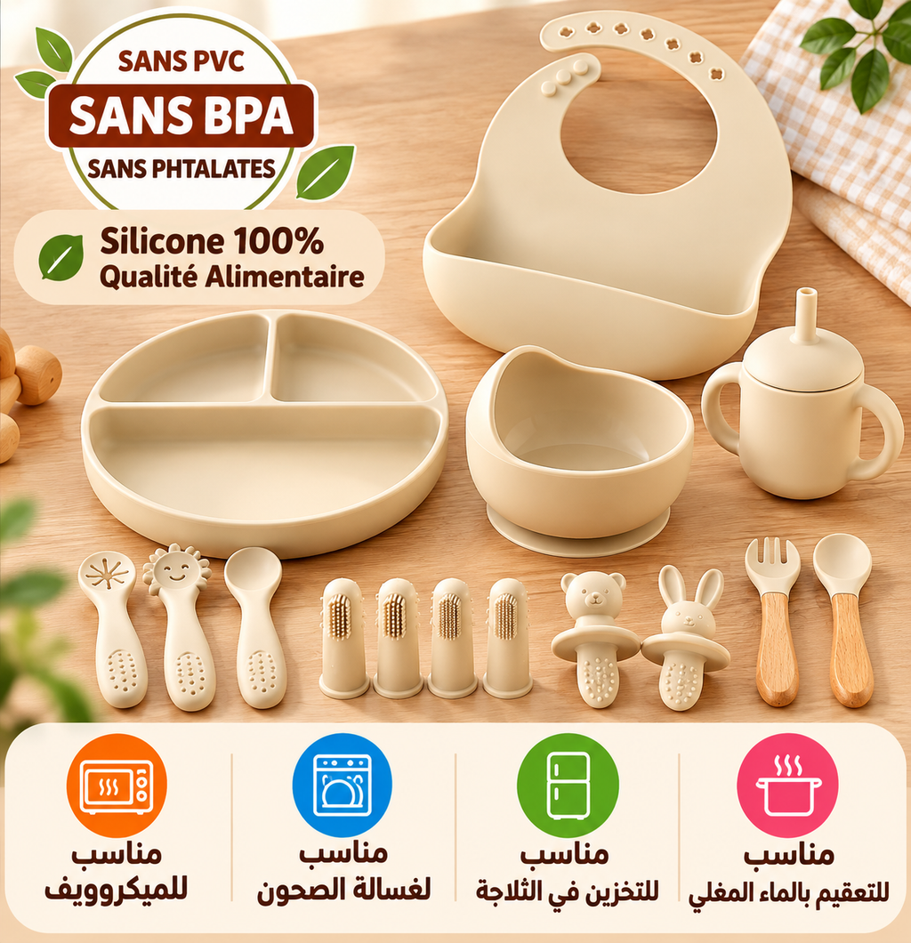 Le kit idéal pour les premiers repas de votre bébé